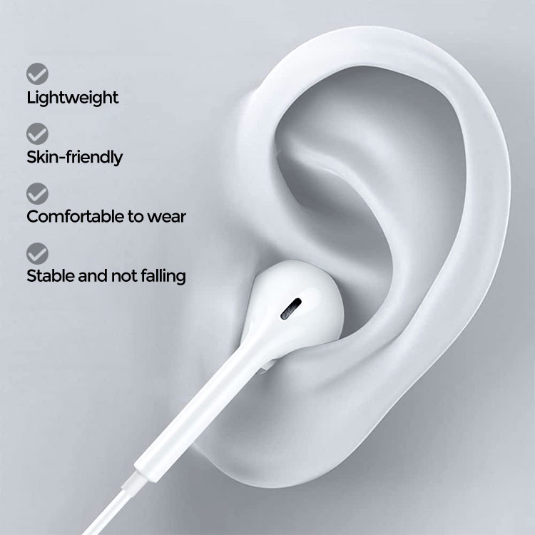 Type C Earbuds Wired Headphones for iPhone 16 Pro Max For iPhone 15/