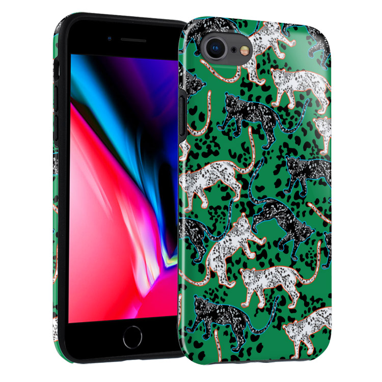 iPhone SE 2022/2020 Case Green Leopard Casebus