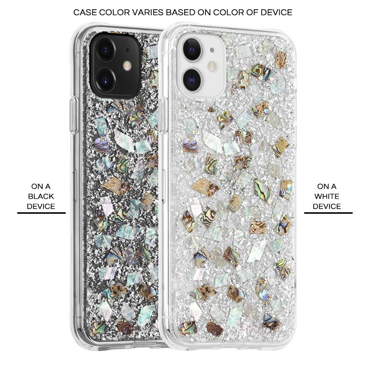 iPhone 11 Case Glitter Phone Case Karat Real Mother Of Pearl